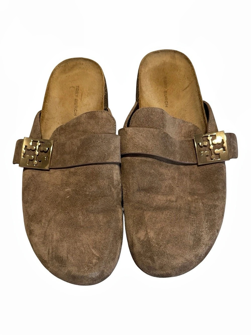 Tory Burch Ever Rock Leather Sandals Brown US 9.5